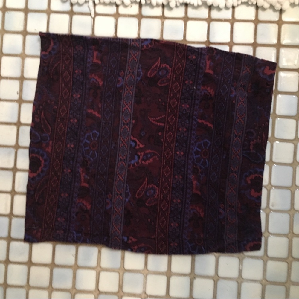 ***SOLD***Paisley Mini Skirt
